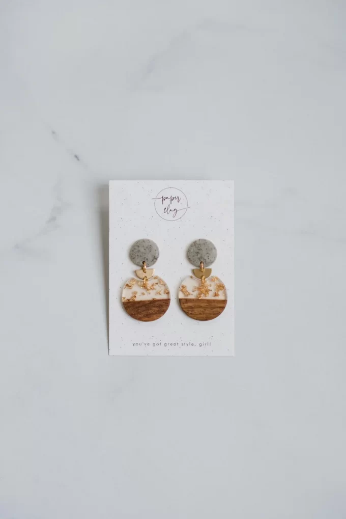 unique clay earrings