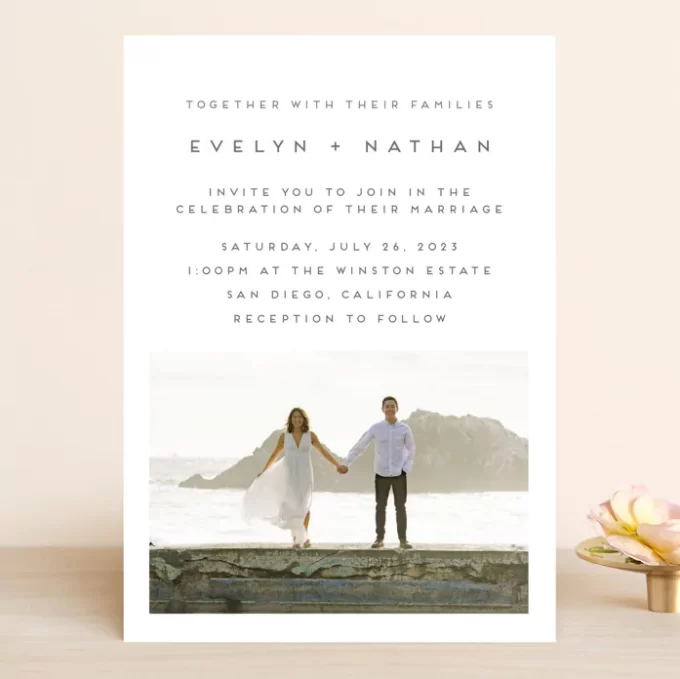 invitations with a beach motif
