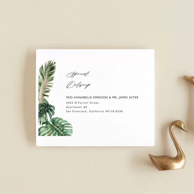 beach wedding invitations with rsvp cards