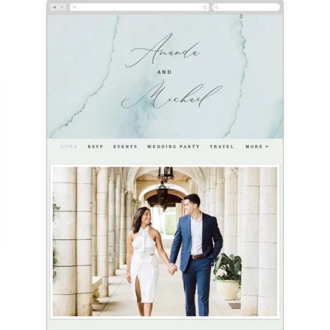 where to put wedding website on invitations