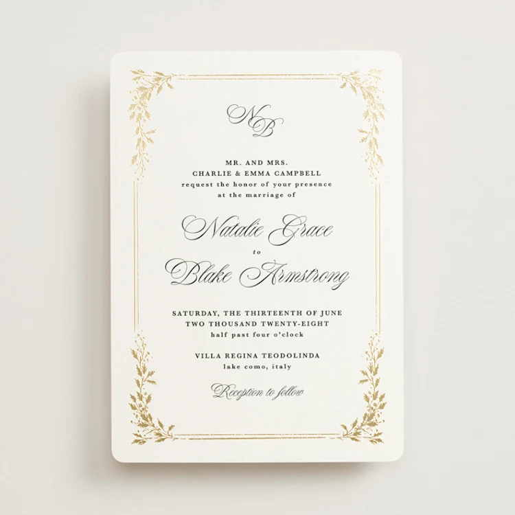 Whose Name Goes First on a Wedding Invitation? (And Save the Dates!)