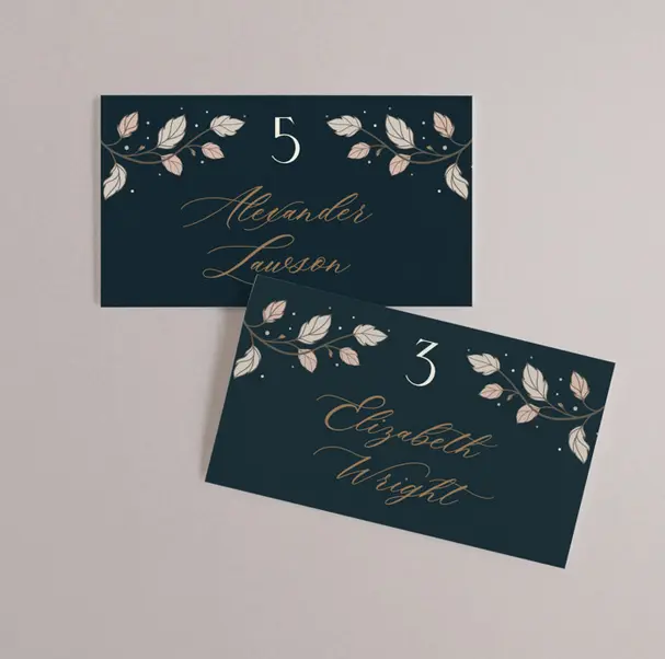 where to get names printed on wedding place cards