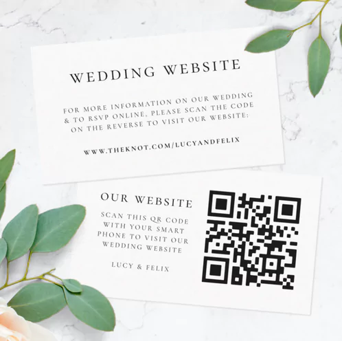 qr code wedding invitations