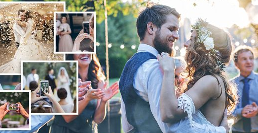 how to get all of the photos guests take at your wedding