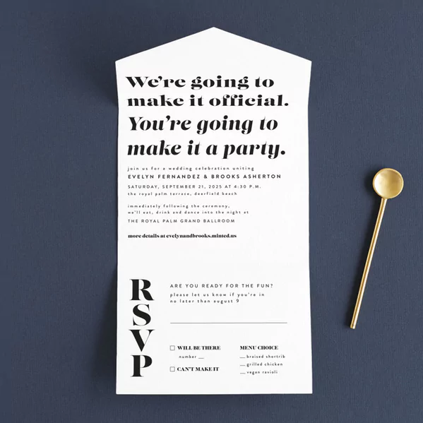 wedding invitations that open up