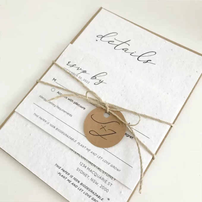 wedding invitations that you can plant