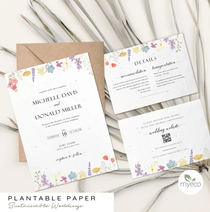 invitations you can plant for weddings