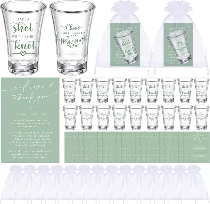 shot glass favors at the last minute
