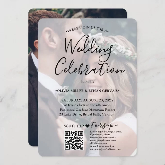 how to make qr code wedding invitation