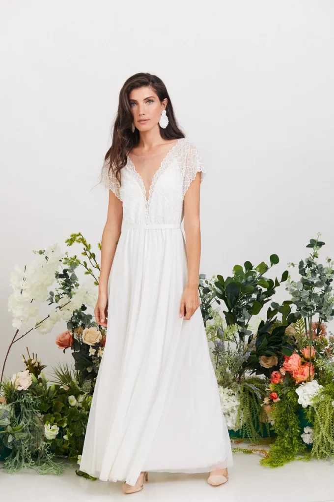 what are bohemian wedding dresses