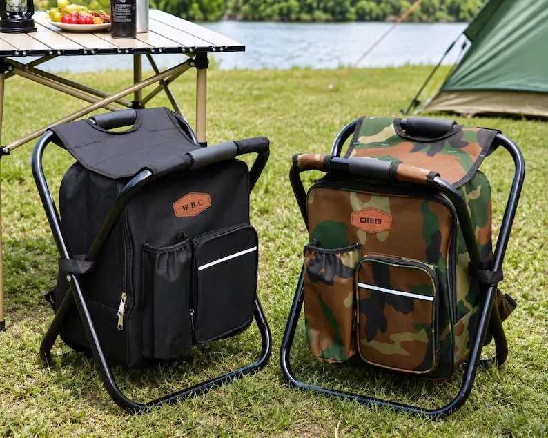 camping cooler chair for outdoors groomsmen gift idea