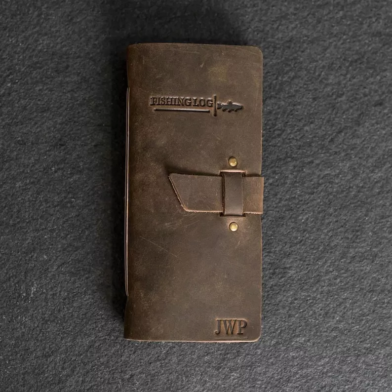 fishing log journal groomsmen gift