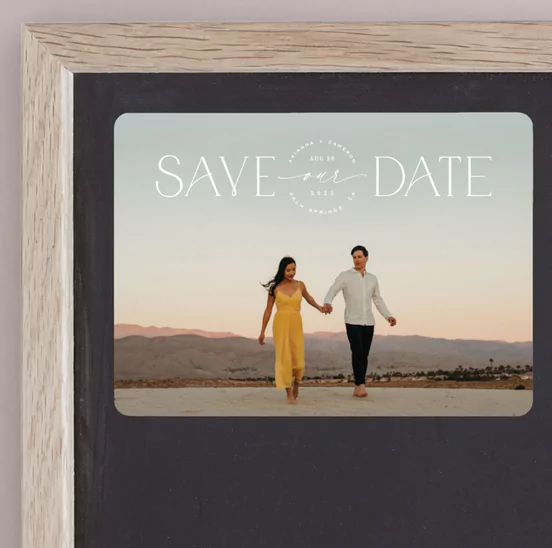 save the date cards with magnet backing