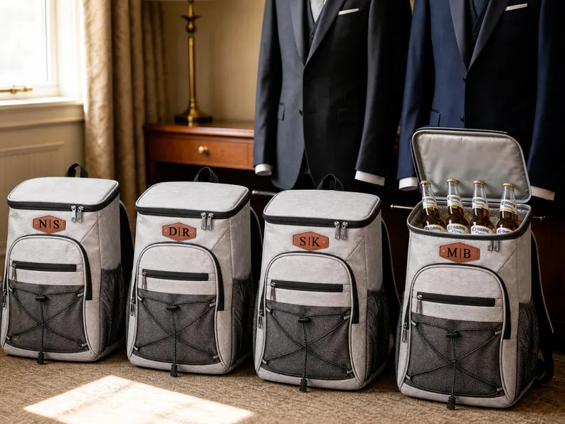 personalized cooler backpacks for groomsmen gifts