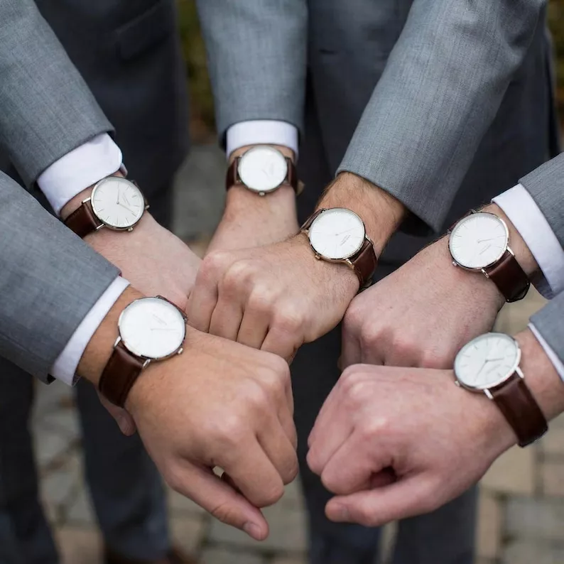 groomsmen watches with personalization on back