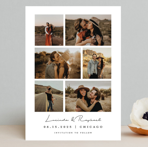 engagement pictures on save the dates