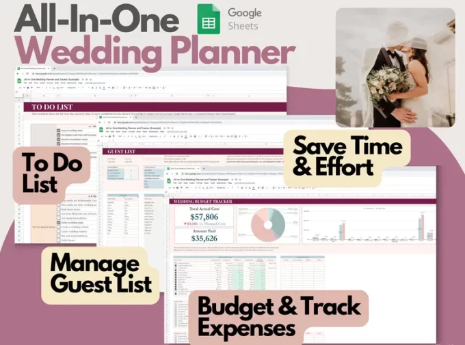 how to budget for wedding with spreadsheet