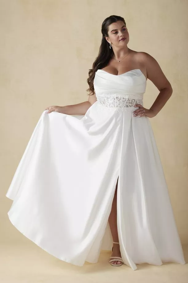 empire waist wedding dress that hides tummy area