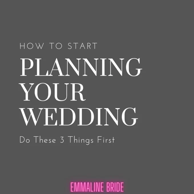 how to start planning your wedding
