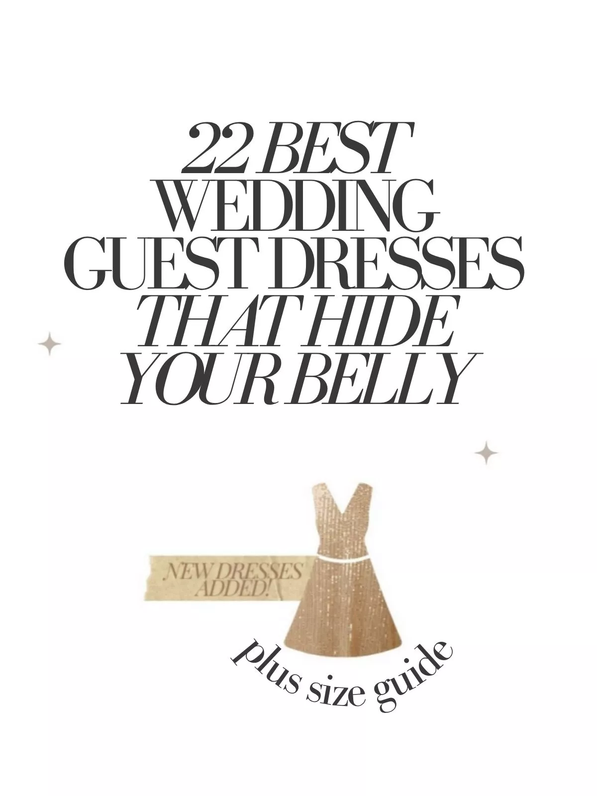 wedding guest dresses that hide belly and flatter your figure