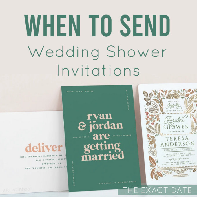 when to send bridal shower invitations