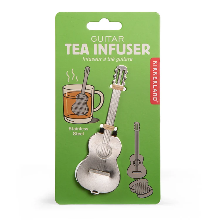 Guitar tea infuser white elephant gift under $20