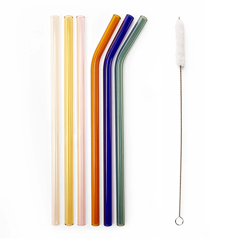 Glass straws set