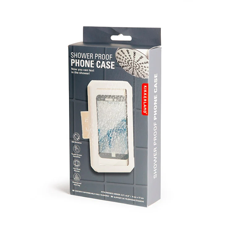 Shower proof phone case