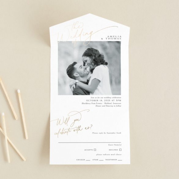 All-In-One Wedding Invitations: Save Time and Money!