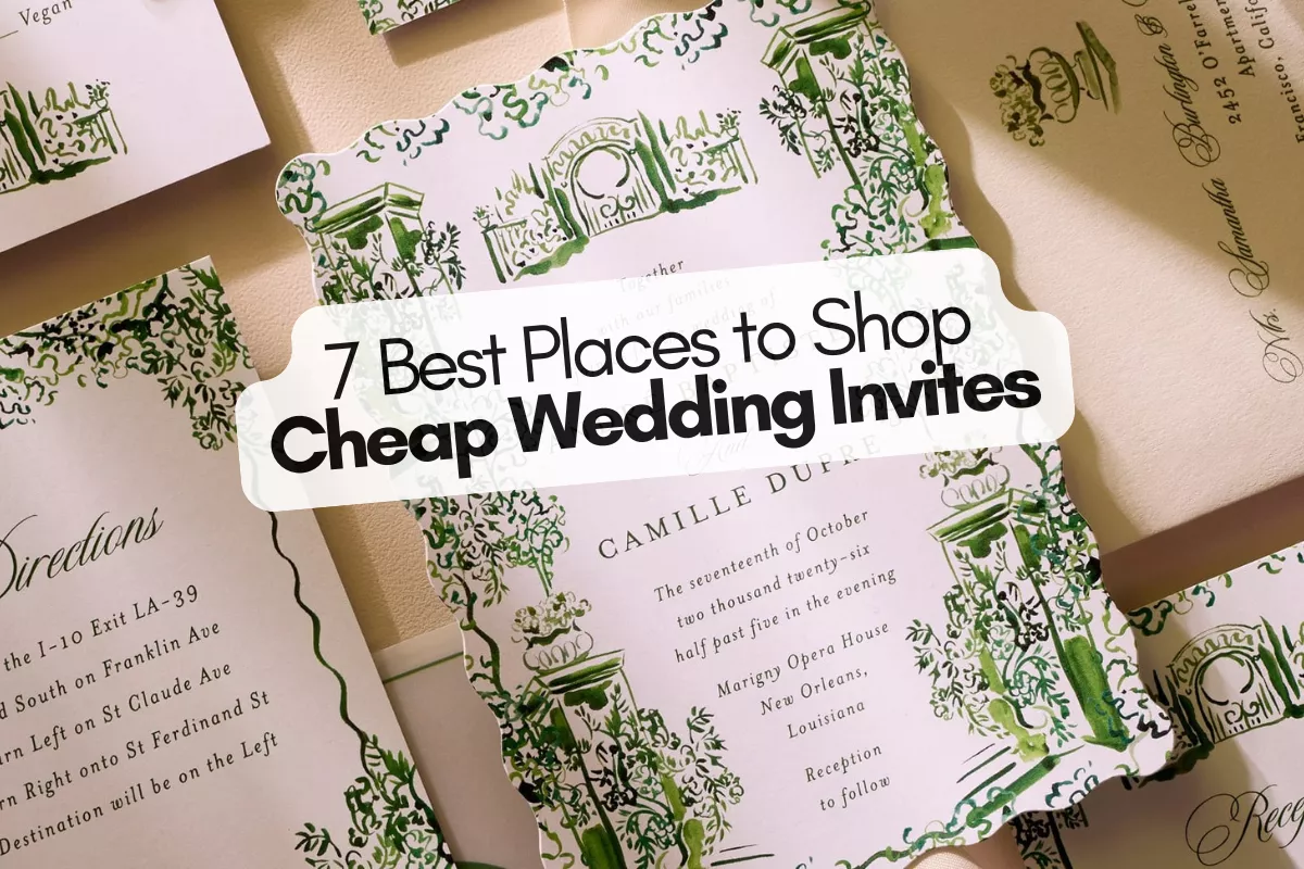 Cheap wedding invitations for 2026, affordable and stylish wedding invites