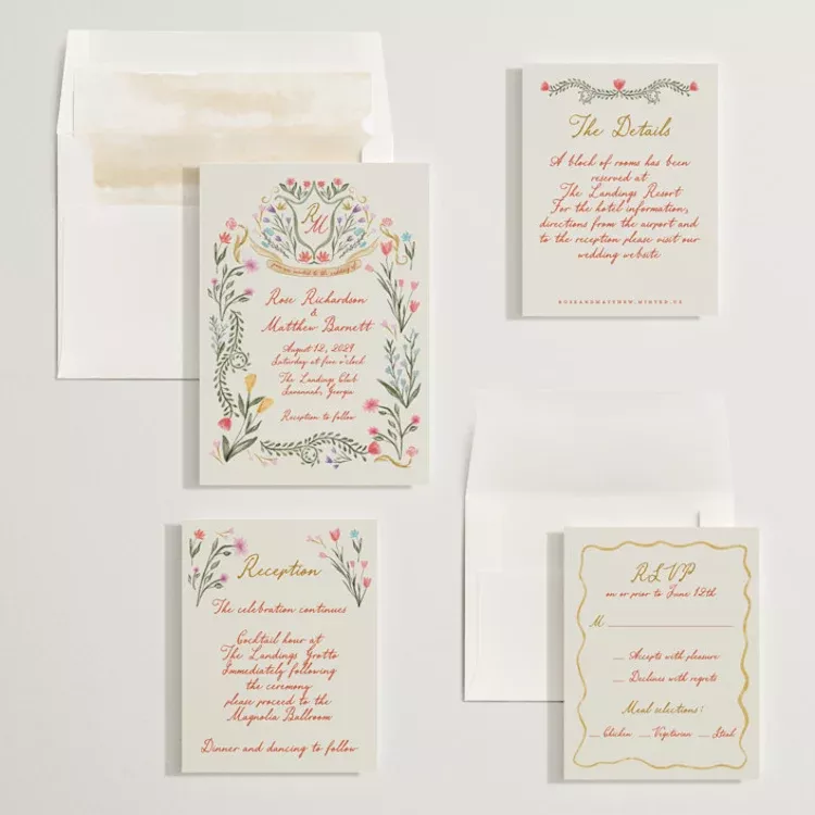 Minted designer wedding invitations that are affordable