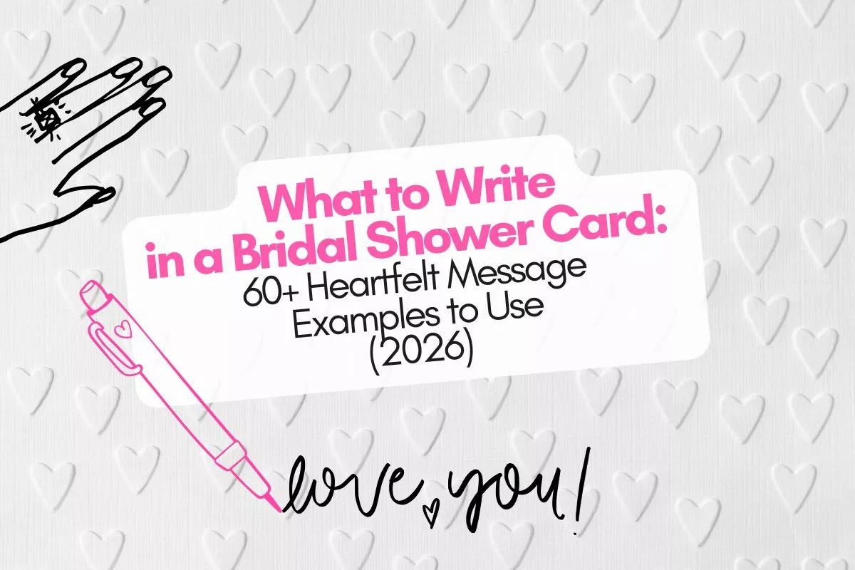 what to write inside a bridal shower card - example messages for 2026