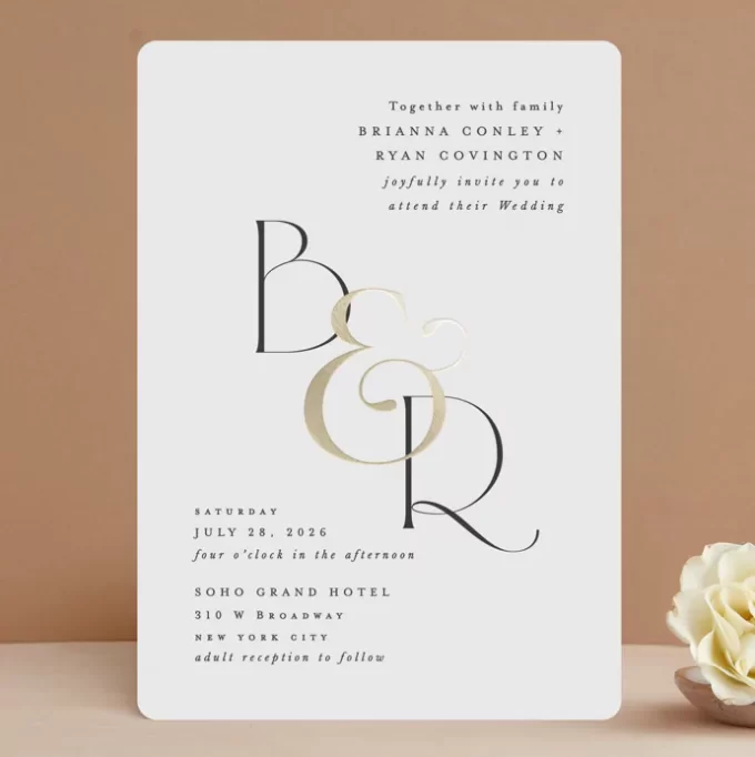 wedding invitations that print addresses