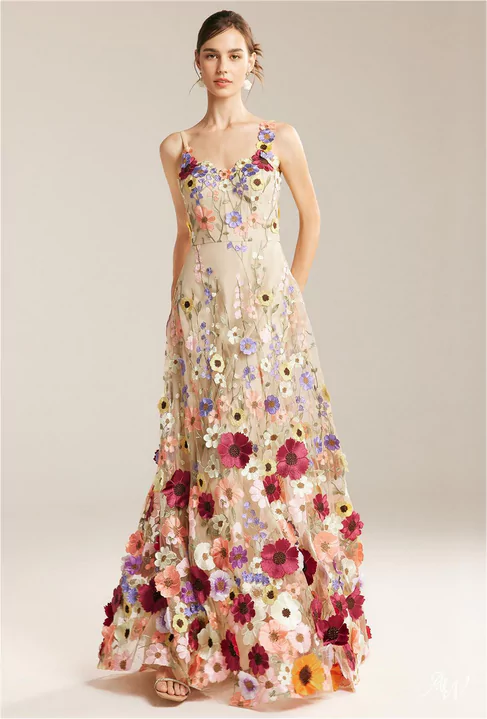 floral bridal dresses