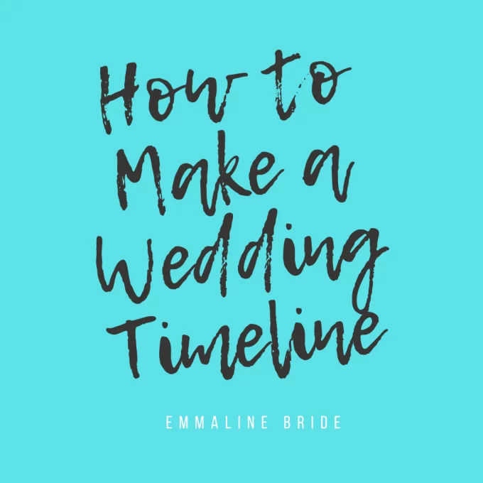 wedding day timeline maker