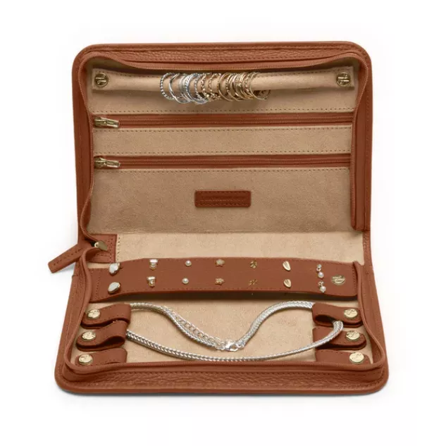Leather jewelry case for travel gifts for bridesmaids that do not say bridesmaid