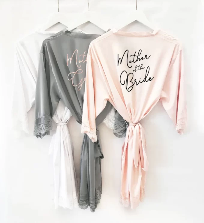 personalized mother of the bride robe gift