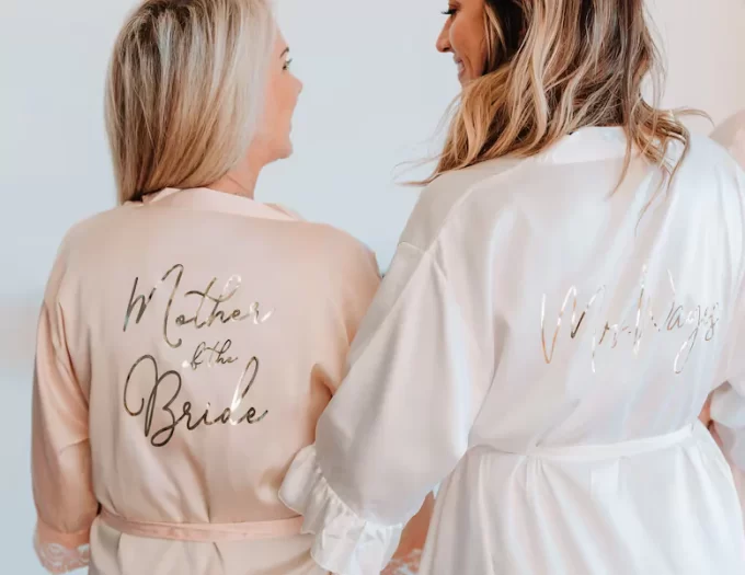 mother of the bride robe for the bride's mom to wear while getting ready
