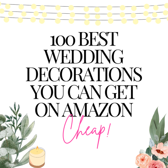 top wedding decor you can buy on amazon