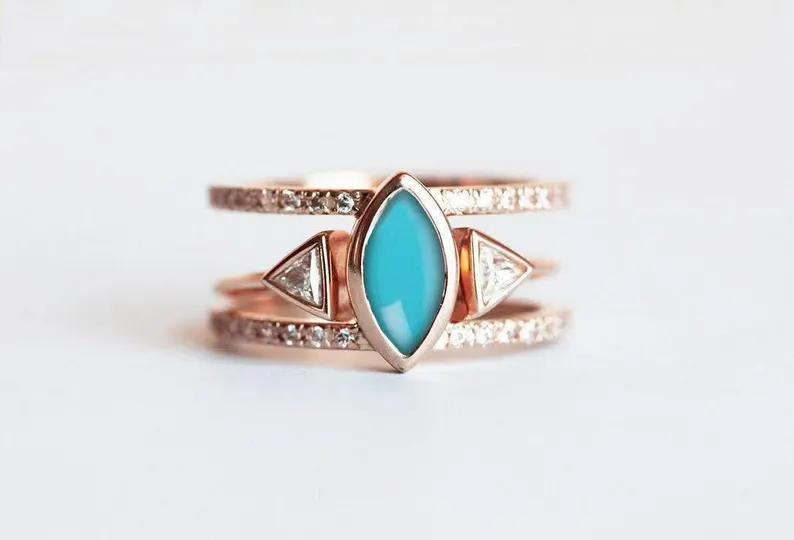 boho engagement ring