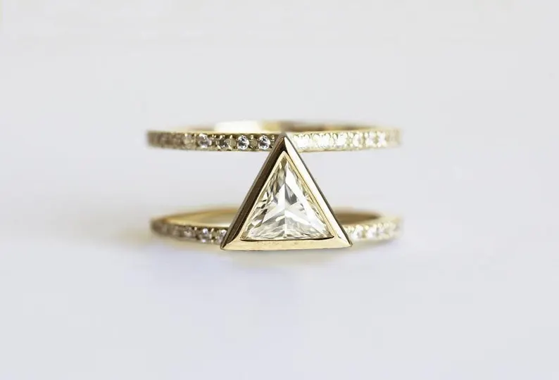 double-band engagement ring