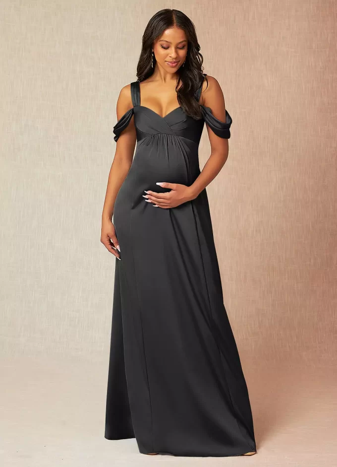 maternity bridesmaid dresses that are bump friendly