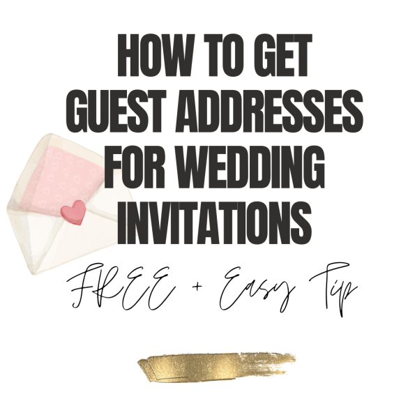 how to get wedding guest addresses for invitations easily