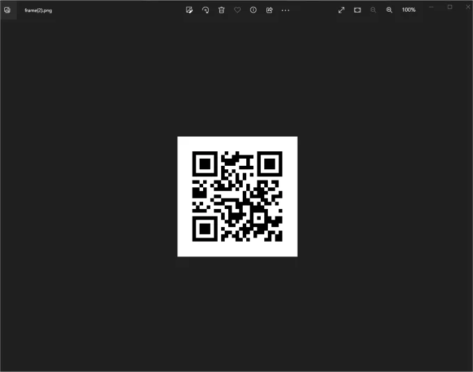 qr code saved to your device