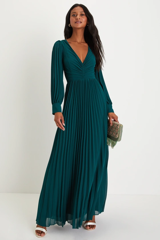 Formal long sleeve knit dress for outdoor wedding guests