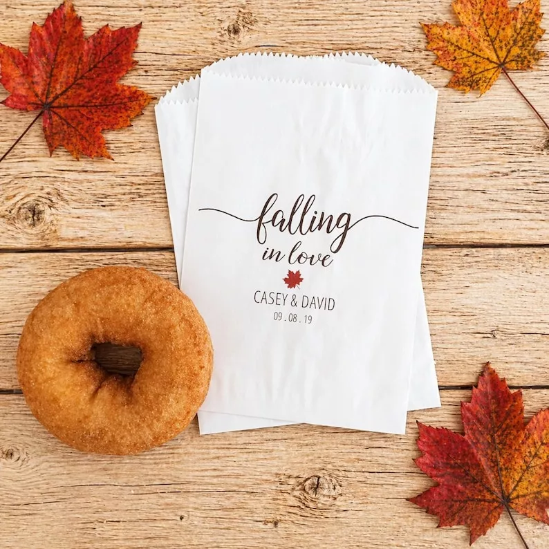 donut wedding favor bags