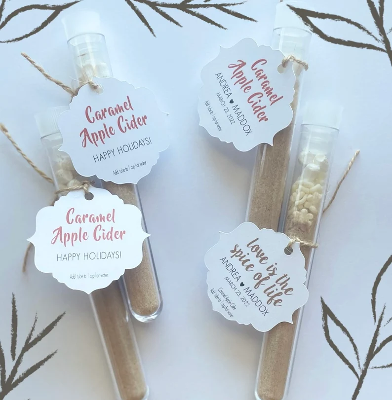 mini apple cider favors