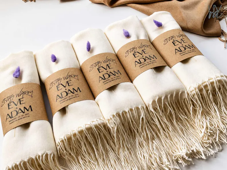 pashmina wedding favors for fall