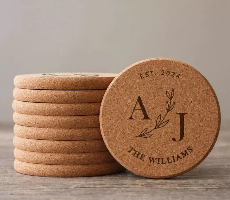 custom wedding coaster favors