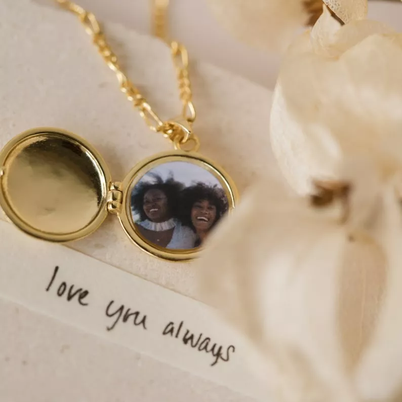 photo locket for mother of the bride gift